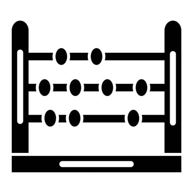 Abaküs. Web simgesi basit tasarım