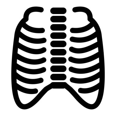 İnsan omurgası ikonu. Tıbbi anatomi vektör illüstrasyon sembolü ve bonus.