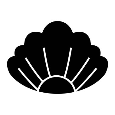 deniz kabuğu ikonu vektör çizimi tasarımı