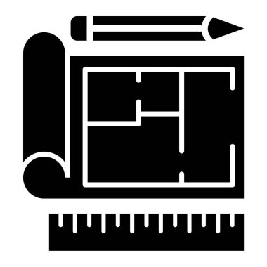 İnşaat. Web simgesi basit illüstrasyon