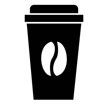 Kahve. Web simgesi basit illüstrasyon