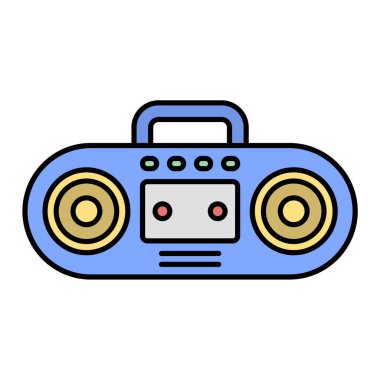 Çizgi film müzik bandının vektör çizimi