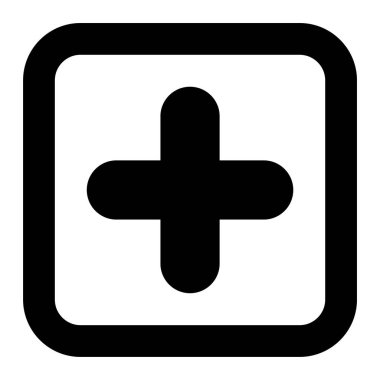 ekle. Web simgesi basit illüstrasyon