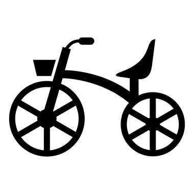Bisiklet. Web simgesi basit illüstrasyon