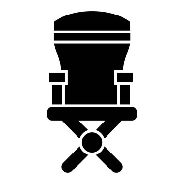 Sandalye. Web simgesi basit illüstrasyon