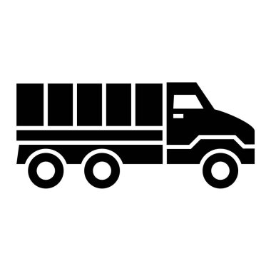 Kamyon. Web simgesi basit illüstrasyon