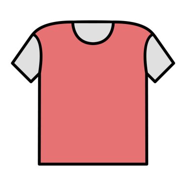 Tişört ikonu. vektör illüstrasyonu