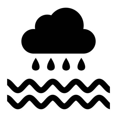 Yağmur bulutları. Basit tasarım