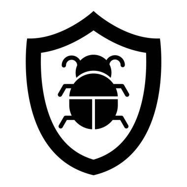 kalkan ikon vektör illüstrasyonu