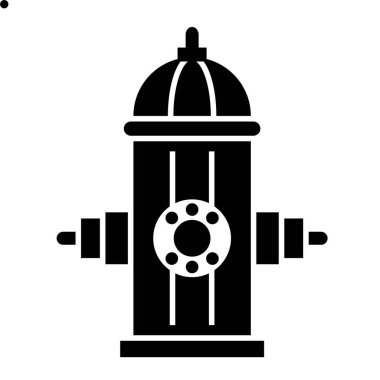 Su musluğu simgesi. Web için gaz söndürücü vektör simgelerinin özet çizimi