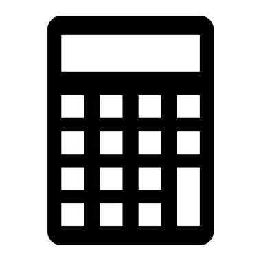 Hesap makinesi simgesi. Web için basit muhasebe vektör simgeleri çizimi