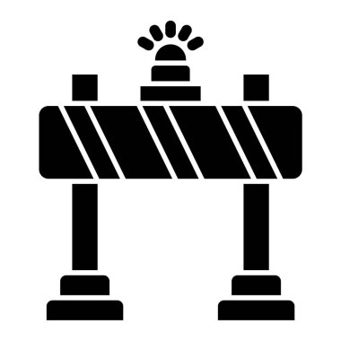 Yol simgesi, vektör illüstrasyonu