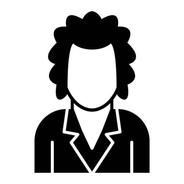 İnsan. Web simgesi basit illüstrasyon