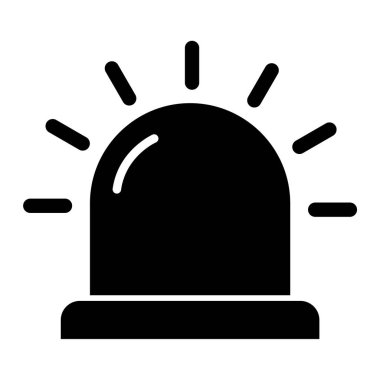 Alarm simgesi. Web için basit trafik vektör simgeleri çizimi