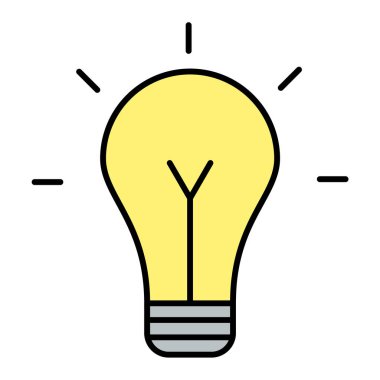 Fikir simgesi vektör illüstrasyonu