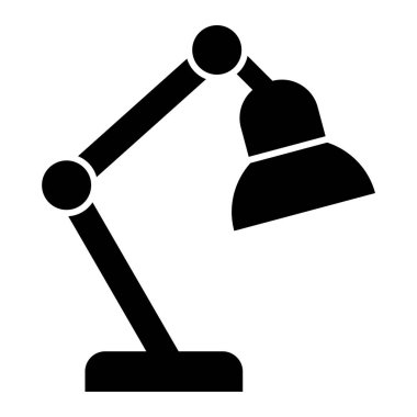 Masa lambası ikonu. Web için basit ışıklandırma vektör simgeleri
