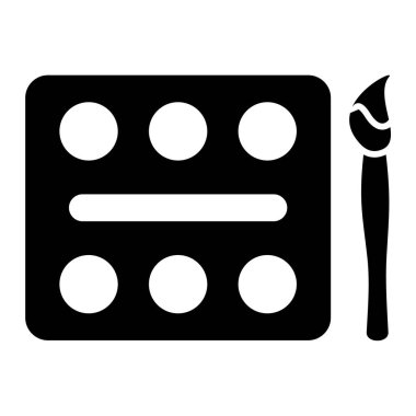 Yapının katı simgesi, vektör illüstrasyonu