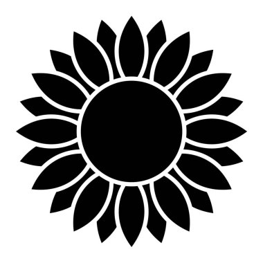 Çiçek. Web simgesi basit illüstrasyon