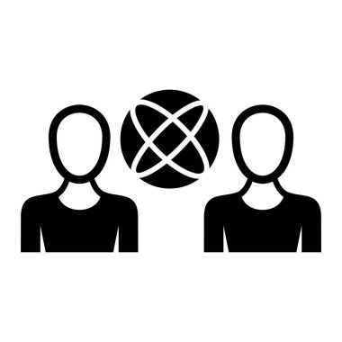 İnsan simgesinin vektör illüstrasyonu