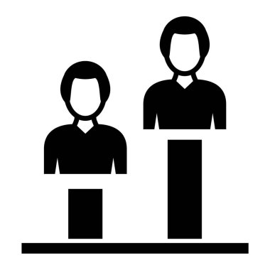 Takım. Web simgesi basit illüstrasyon