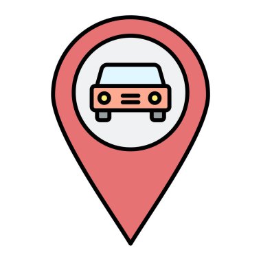 araba simgesi vektör illüstrasyonu