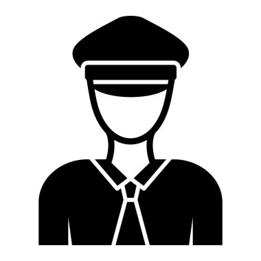 Adamım. Web simgesi basit illüstrasyon