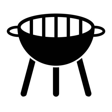 Izgara ikonu. Web için et vektör simgelerinin basit illüstrasyonu