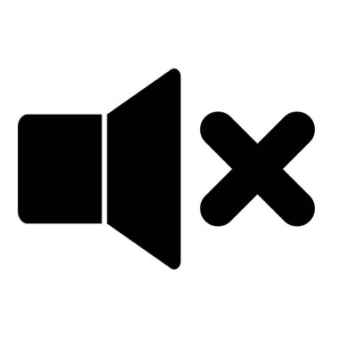 Ses. Web simgesi basit illüstrasyon