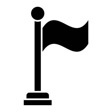 bayrak ikonu vektör illüstrasyonu
