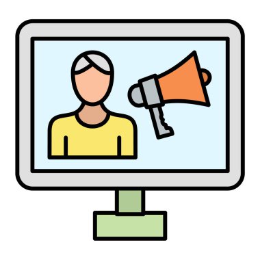 seo modern simgesinin vektör illüstrasyonu