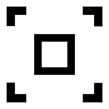 Bir pencere simgesinin vektör illüstrasyonu