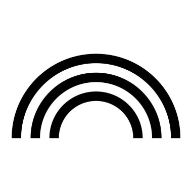 Gökkuşağı simgesinin vektör çizimi