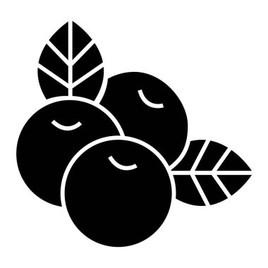 Meyve. Web simgesi vektör illüstrasyonu