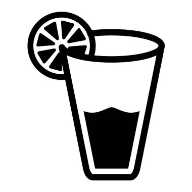 Kokteyl. Web simgesi basit illüstrasyon