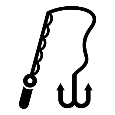 kanca ikon vektör illüstrasyonu