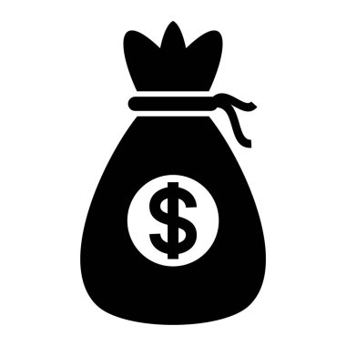 para çantası simgesi, vektör illüstrasyonu