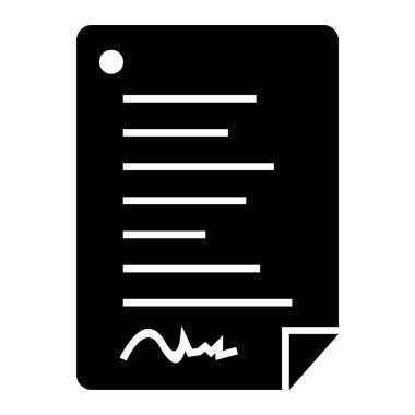 Belge. Web simgesi basit illüstrasyon