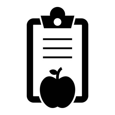 elma ikonu vektör illüstrasyonu