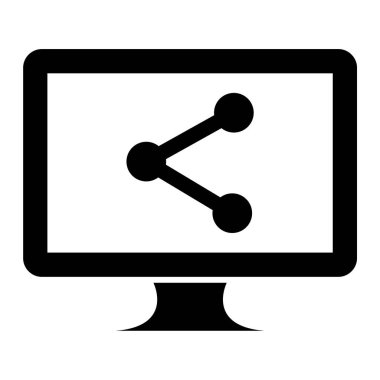 şebeke. Web simgesi basit illüstrasyon