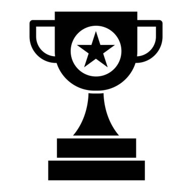 Kupa. Web simgesi basit illüstrasyon