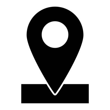 konum. Web simgesi basit illüstrasyon