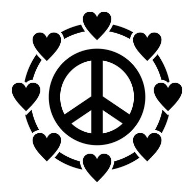 kalp şekli simgesi siyah ve beyaz