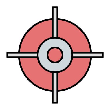 hedef simge vektör illüstrasyonu