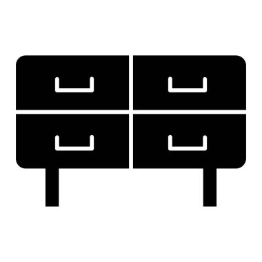 mobilya ikonu vektör illüstrasyonu