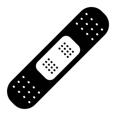 Bir bandaj simgesinin vektör çizimi