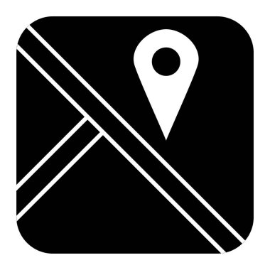 harita pin simgesi, vektör illüstrasyonu