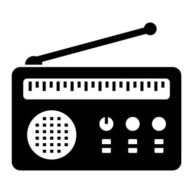 radyo simgesi vektör illüstrasyonu