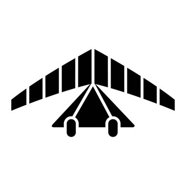 Uçağın izole edilmiş tek bir simgesinin vektör çizimi