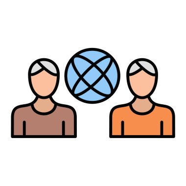 insanlar simge vektör illüstrasyonu