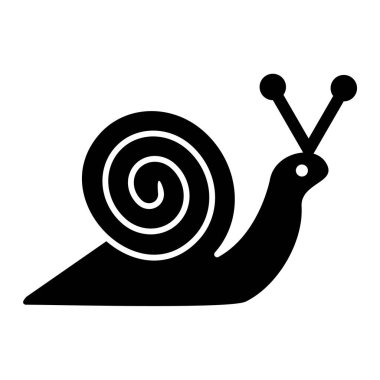 Salyangoz simgesi vektör illüstrasyonu